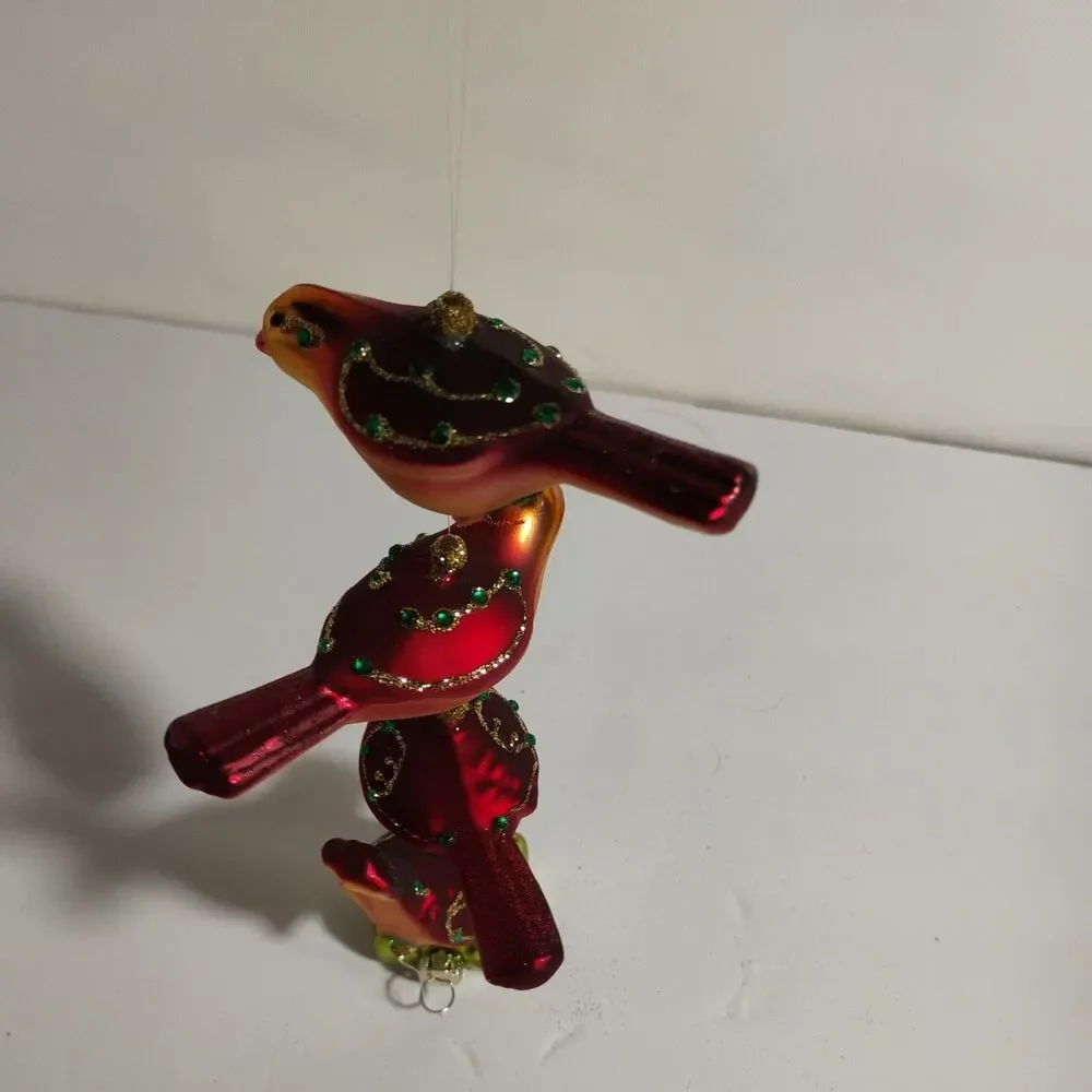 Grande Living 12 Days of Christmas  Glass Tree Ornaments 4,5,6 by Dillard's